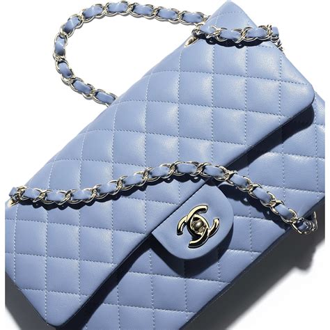 Chanel small classic handbag lambskin